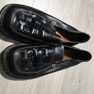 Frye Corsica Black  Leather Loafers